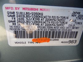 2007 MITSUBISHI OUTLANDER LS BLUE 3.0 AT 4WD 193929